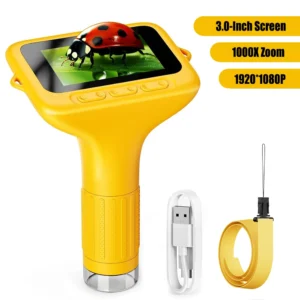 Kids Handheld Microscope - Portable STEM Science Exploring Kit